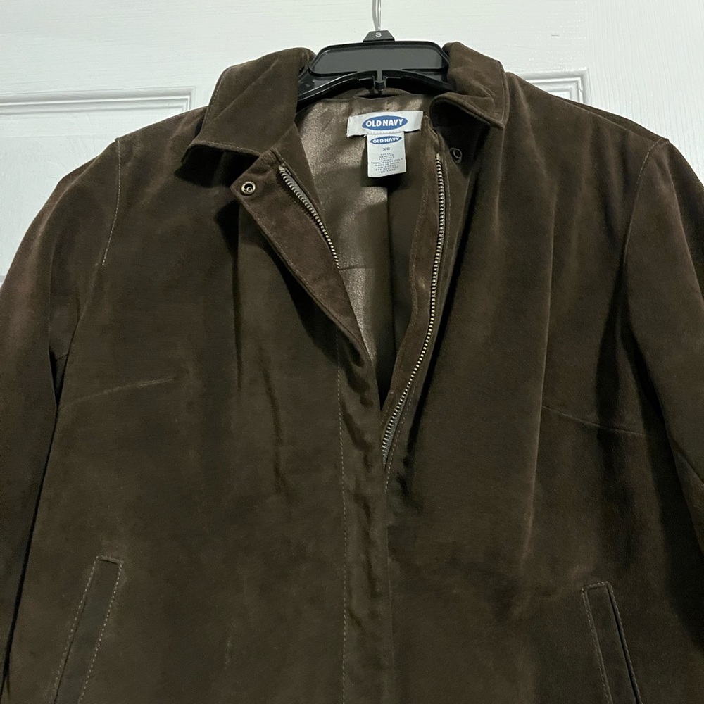Vintage Old Navy bomber jacket brown